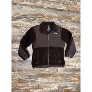 The North Face Denali Brown Polartec Girls Youth Size Large Jacket Full Zip